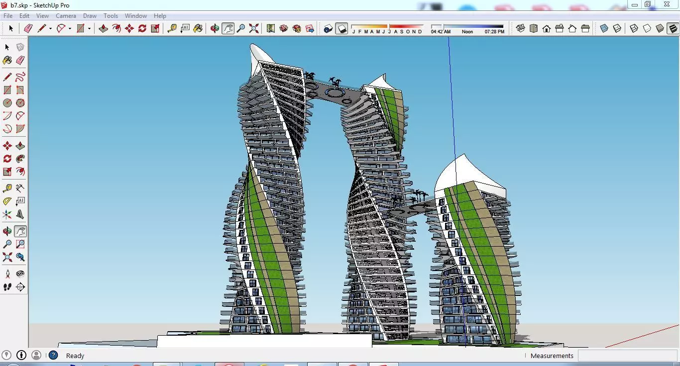 Sketchup Tower B7 Free 3D model