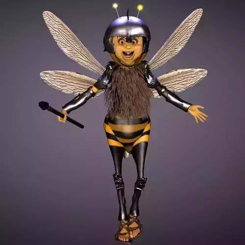 dancing bee High quality character full Rigged and Animated