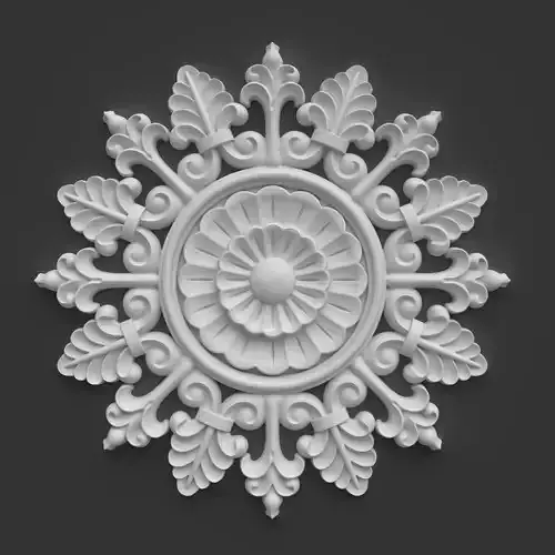 CNC model Flora Sculpted Ornament