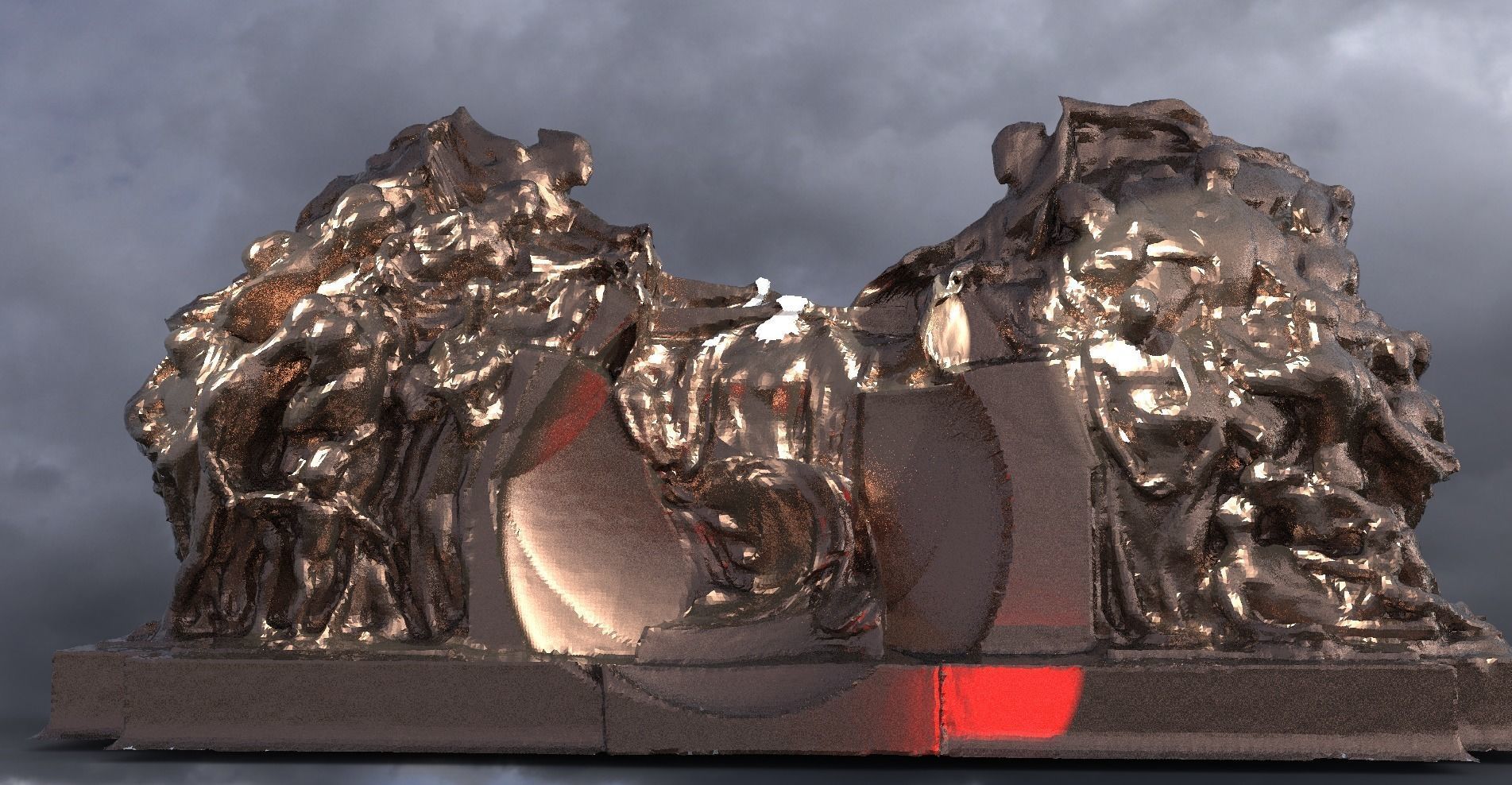 Abstract body model base 3D model_1