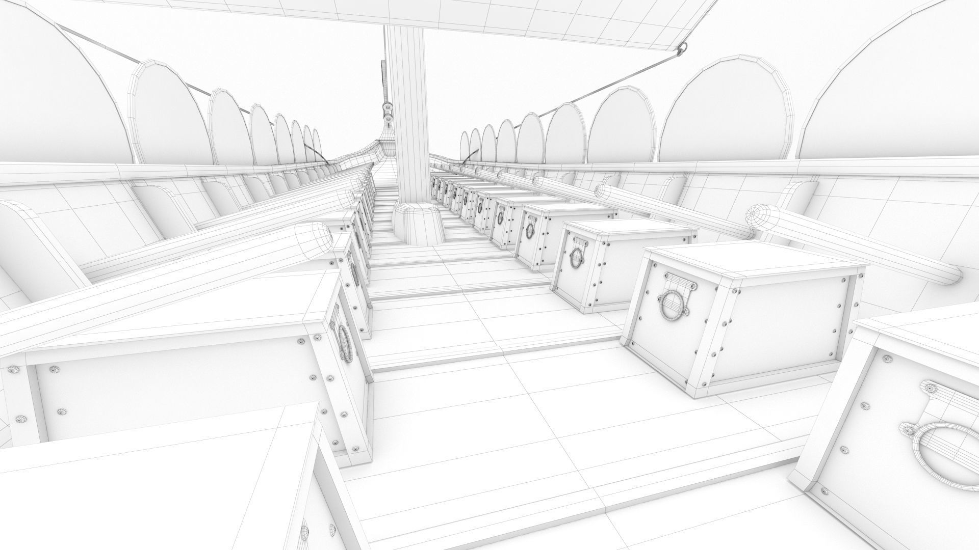 Viking Ship Low-poly 3D model_20