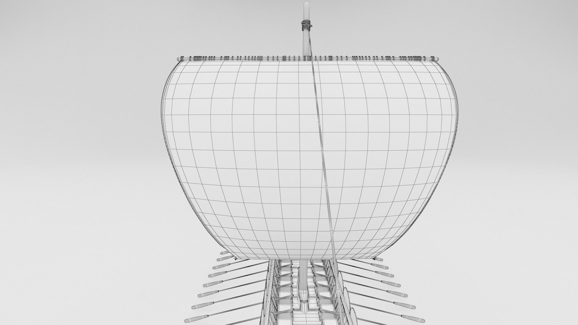 Viking Ship Low-poly 3D model_24