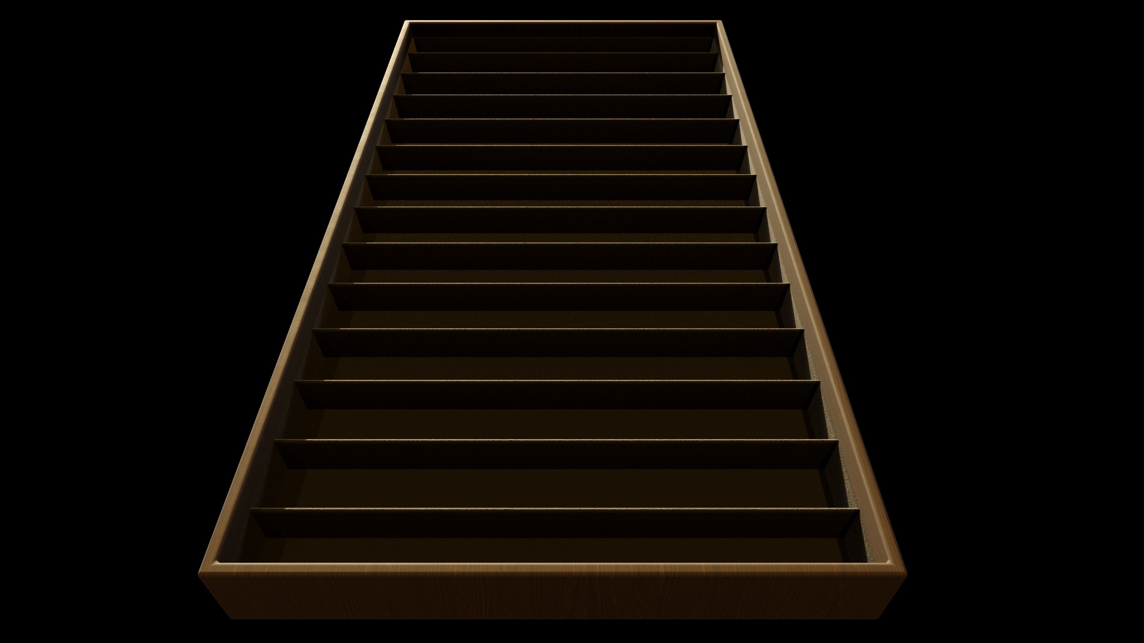 Necklaces Display Tray Low-poly 3D model_2