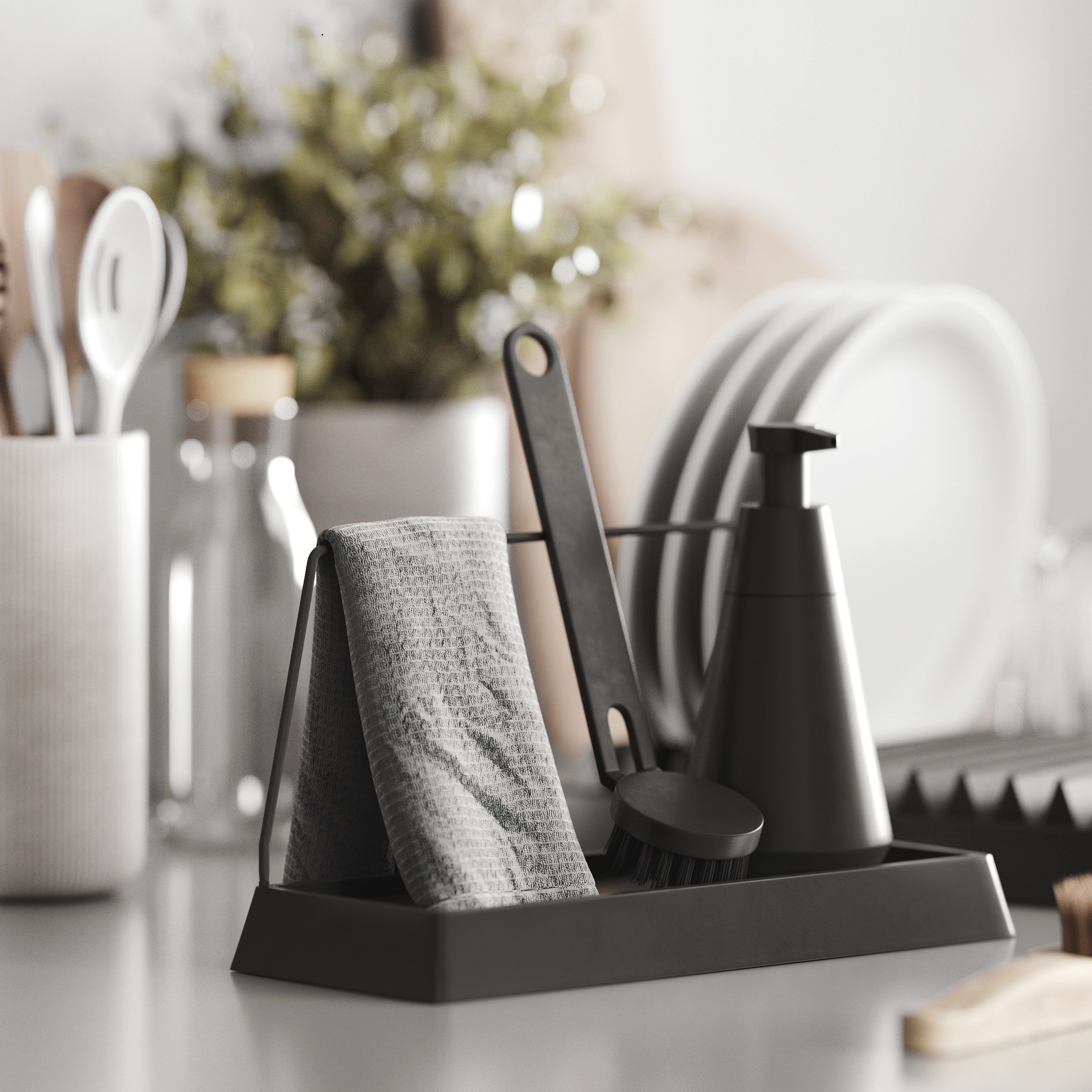 Decorative kitchen set 3D model_1