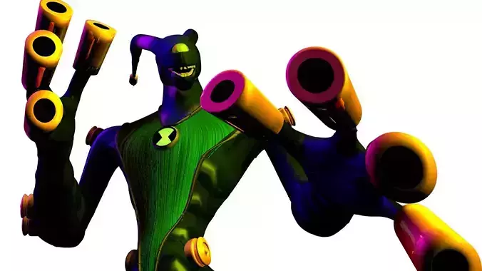 Feedback 3d Model - Ben 10 Omniverse - Pack of 2 models