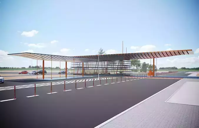 transport pavilion 3D model