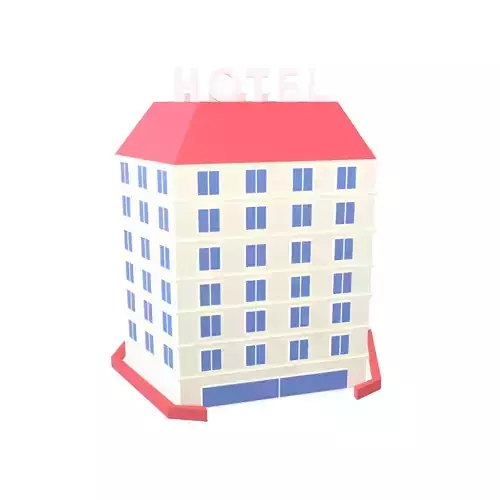 Low Poly Hotel v1 004