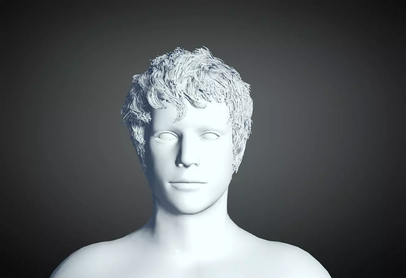 3D Hair style for Man 82 3D model 3D print model_0