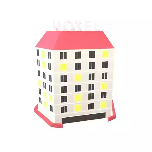 Low Poly Hotel v1 006