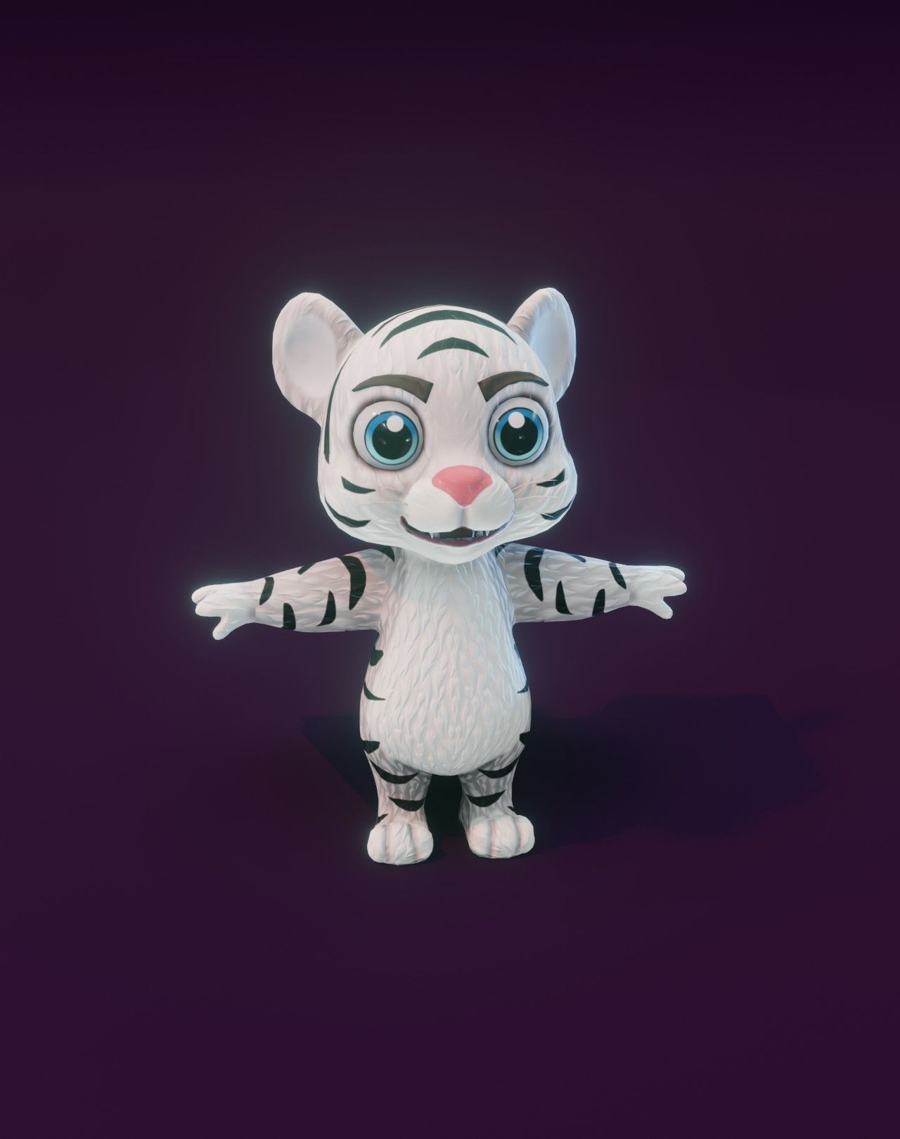 Cartoon Tiger 3D Model Collection _24