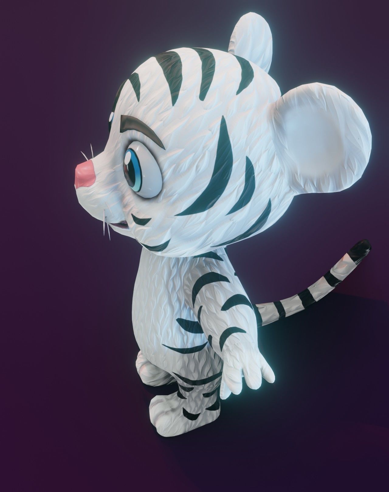 Cartoon Tiger 3D Model Collection _32