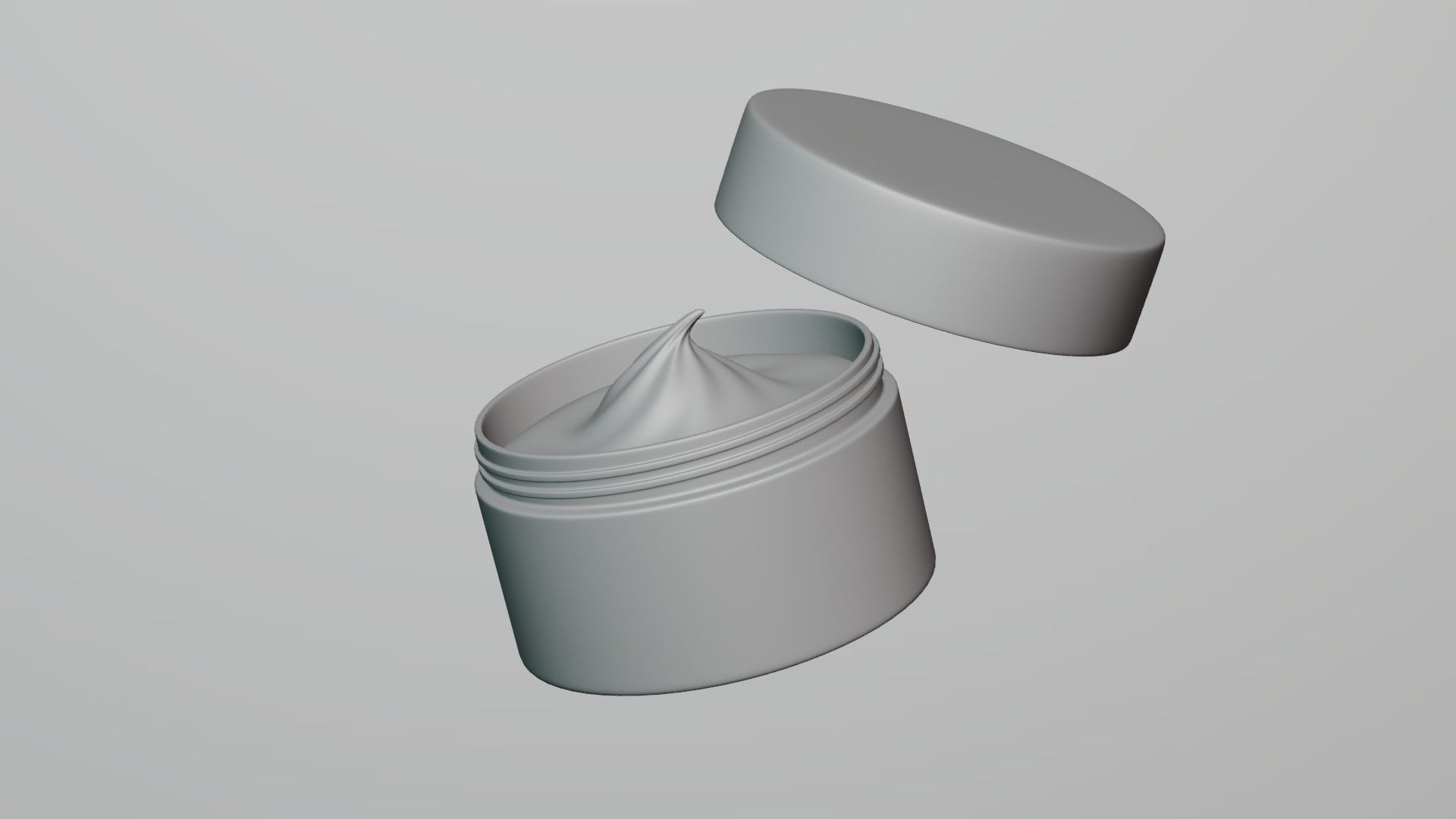 Cream Jar Mockup 3D model_3