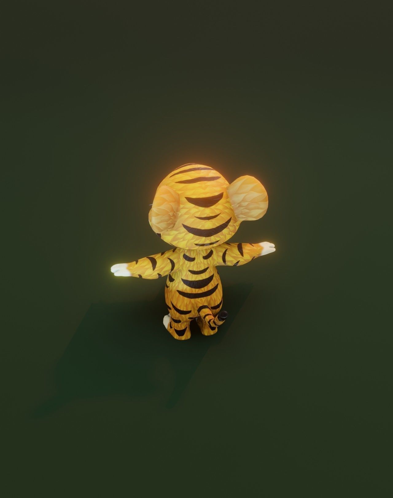 Cartoon Tiger Rigged 3D Model Collection _21