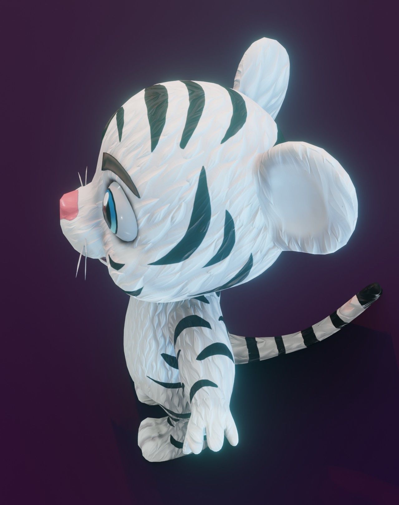 Cartoon Tiger Rigged 3D Model Collection _34