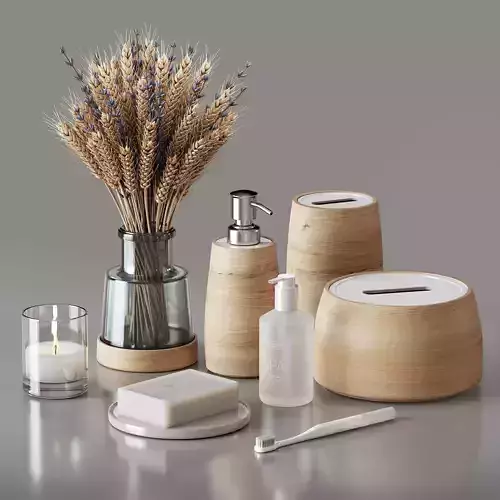 Decorative bathroom set