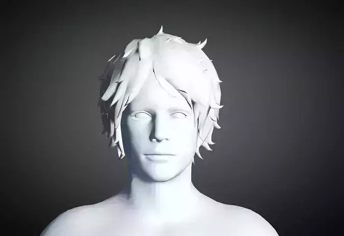 3D Hair style for Man 83 3D model