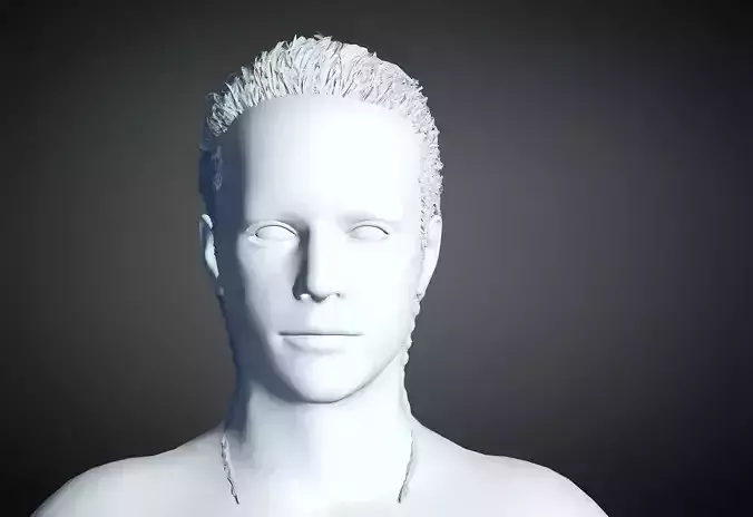 3D Hair style for Man 84 3D model