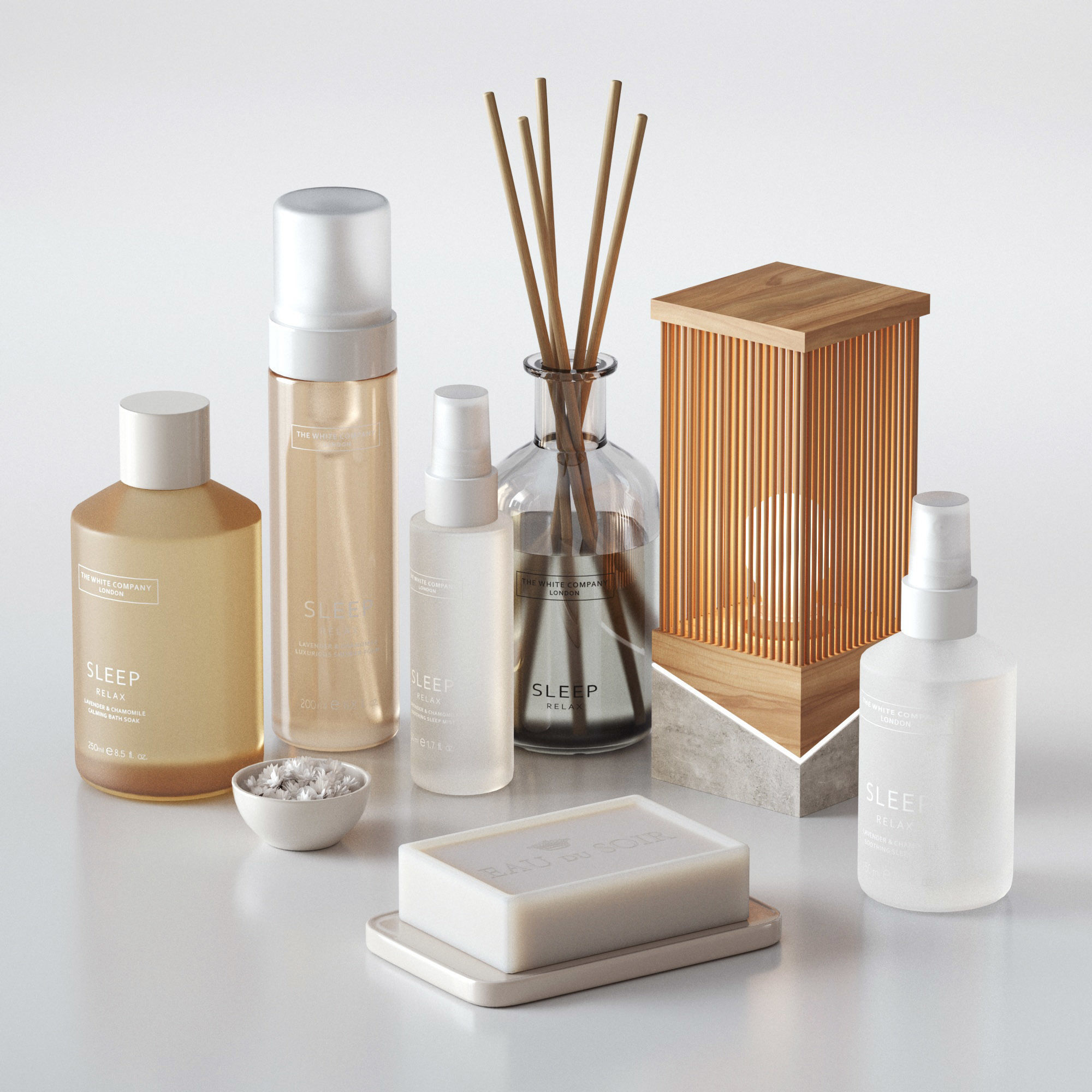 Decorative bathroom set 3D model_3