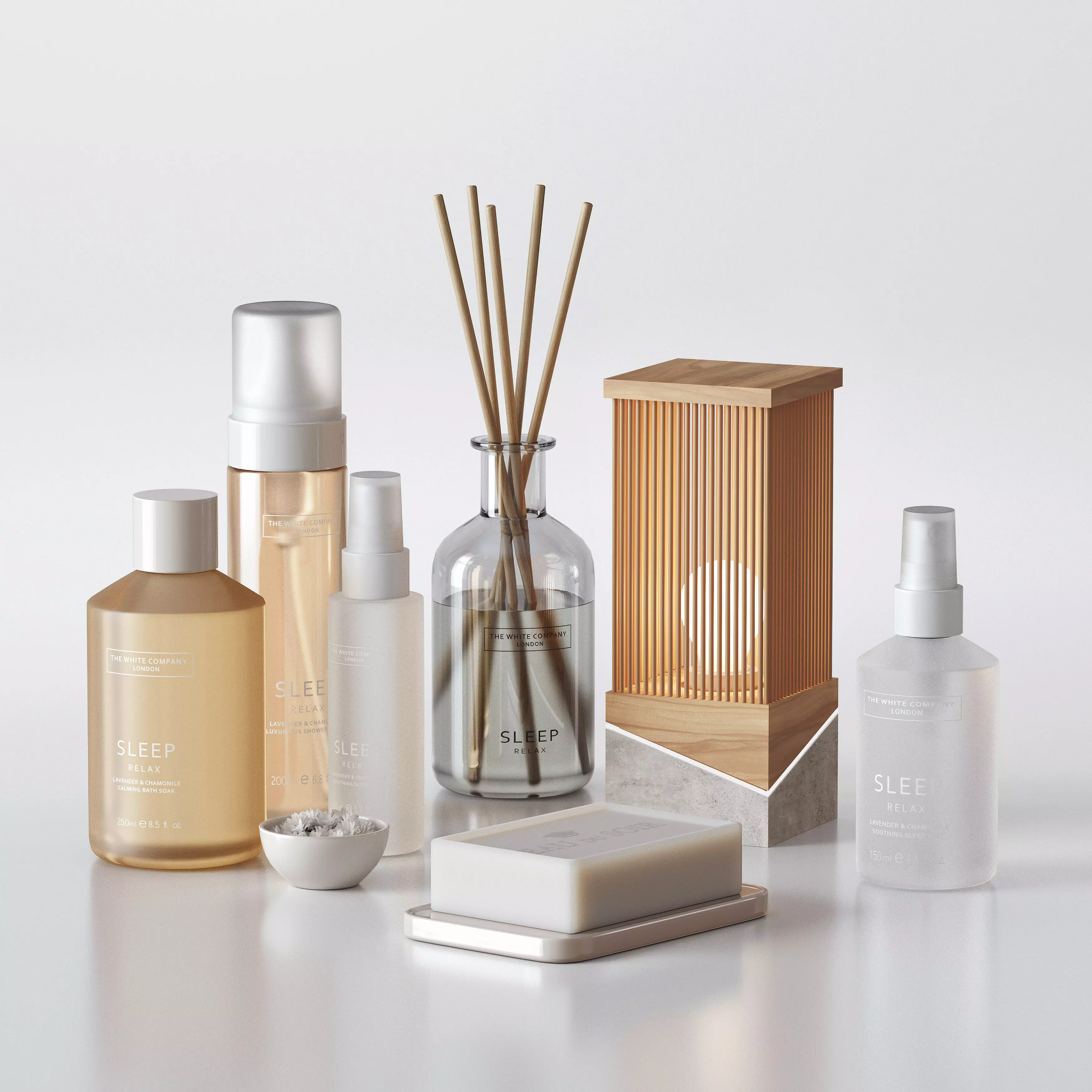 Decorative bathroom set 3D model_0