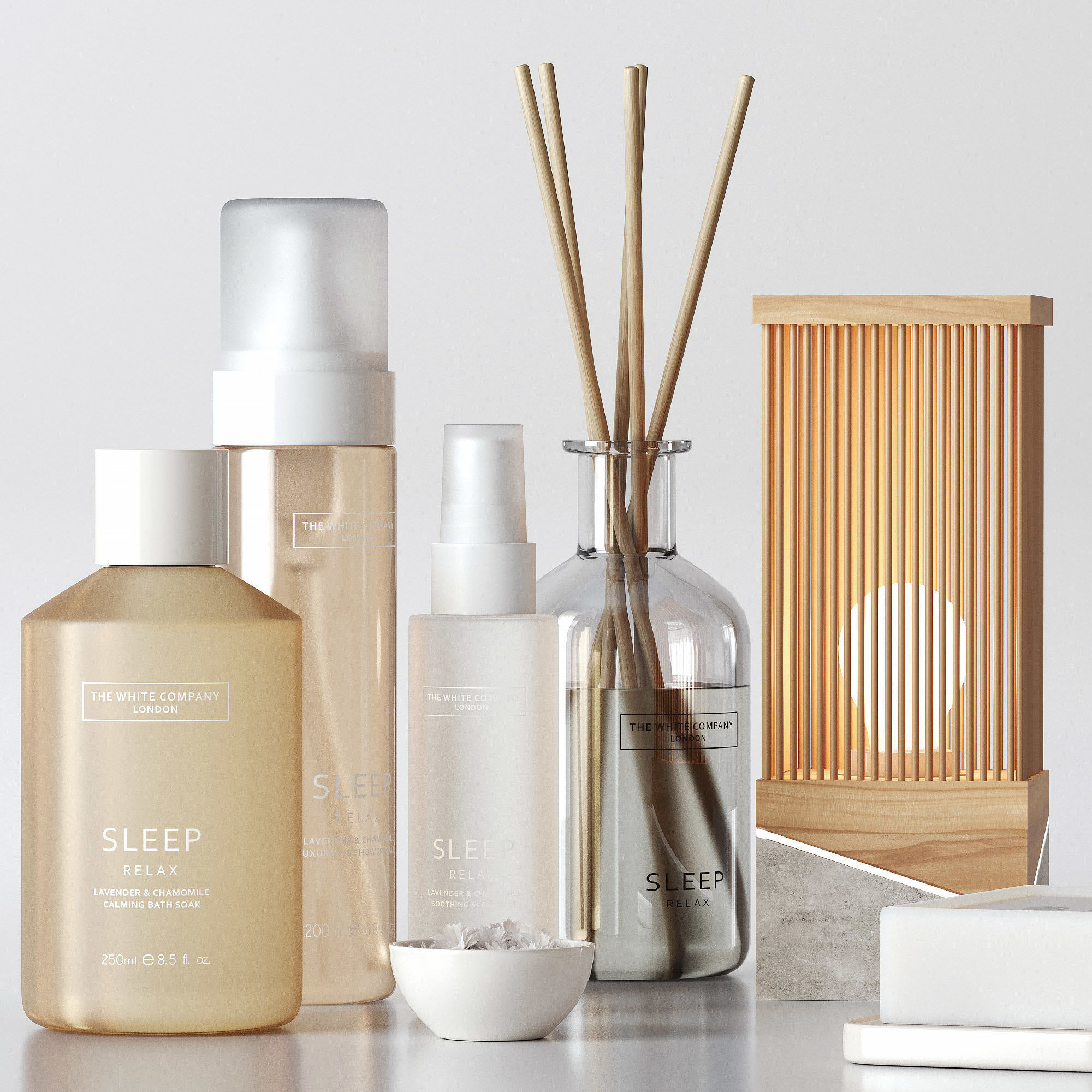 Decorative bathroom set 3D model_2