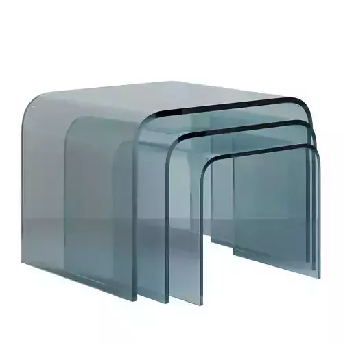 Set of glass coffee tables - GLASSO