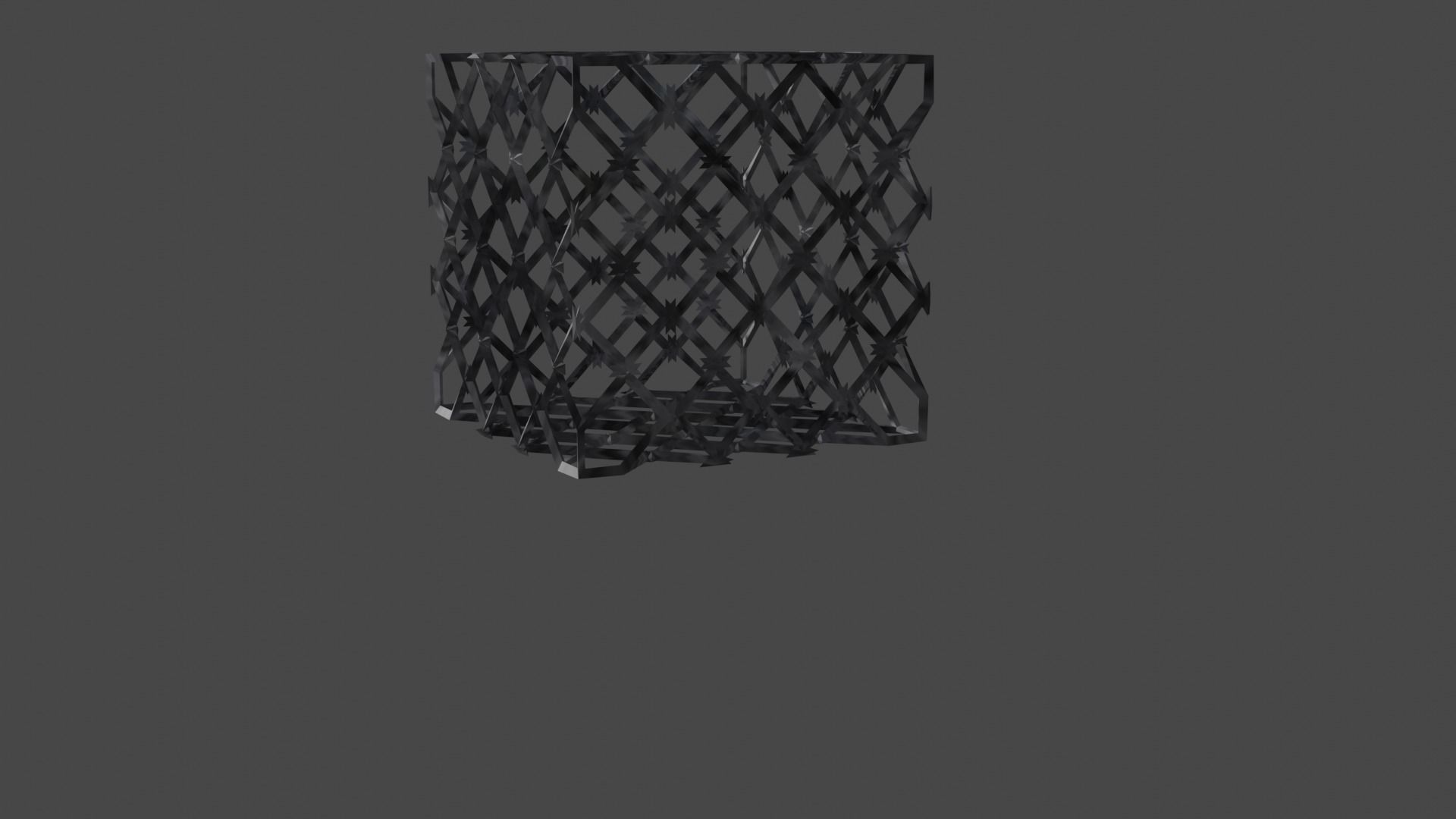 animal cage 3D print model_5