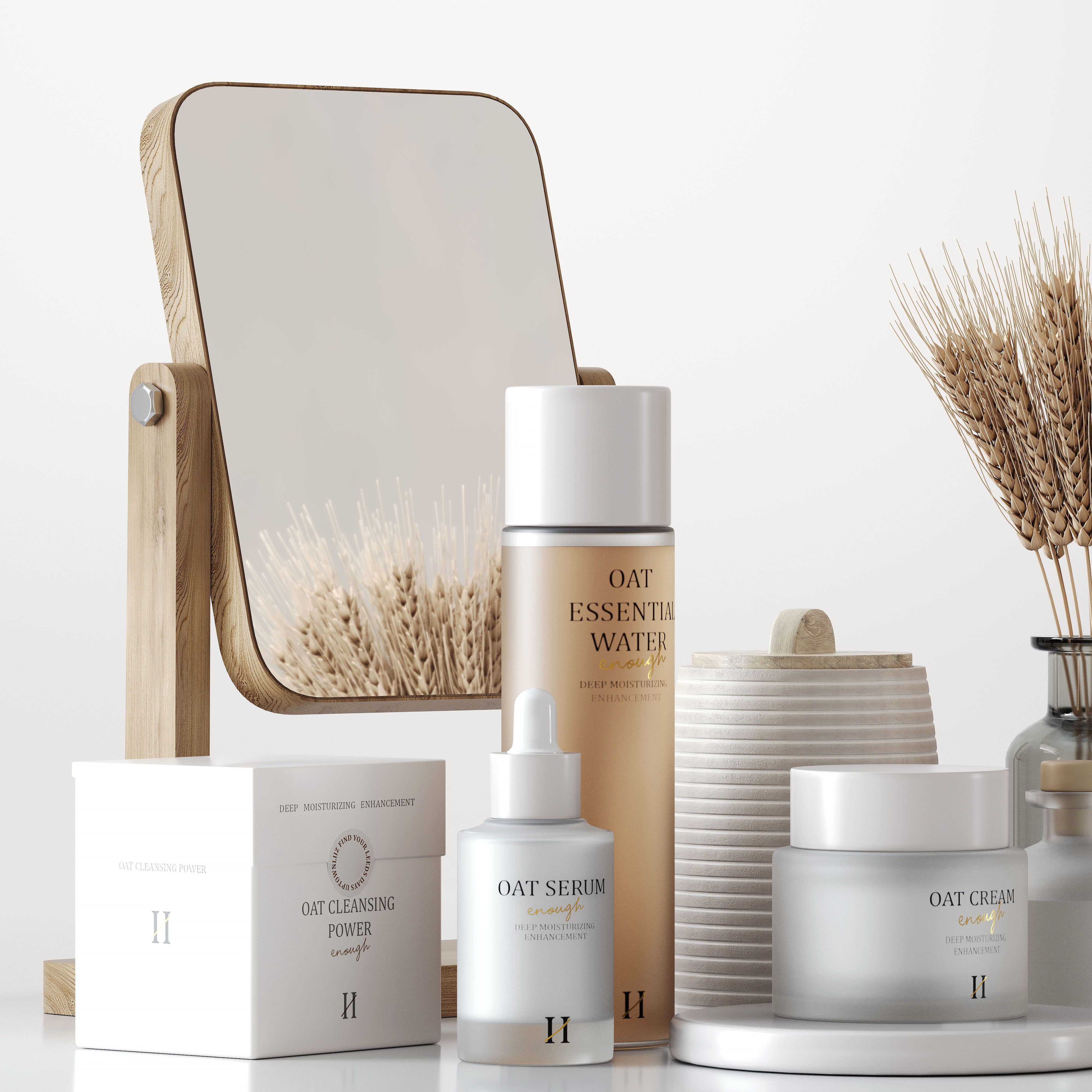 Decorative bathroom set 3D model_1