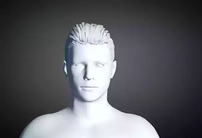 3D Hair style for Man 86 3D model