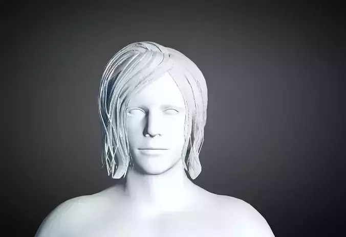 3D Hair style for Man 87 3D model 