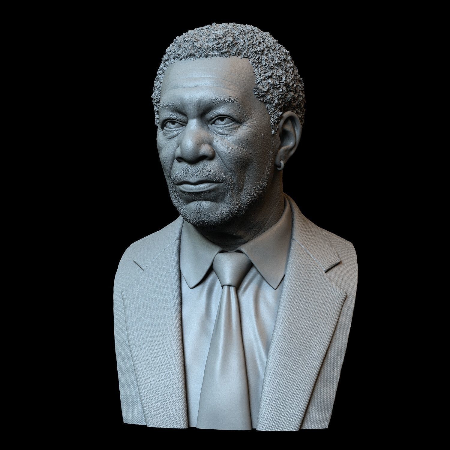 Morgan Freeman 3D print model_2