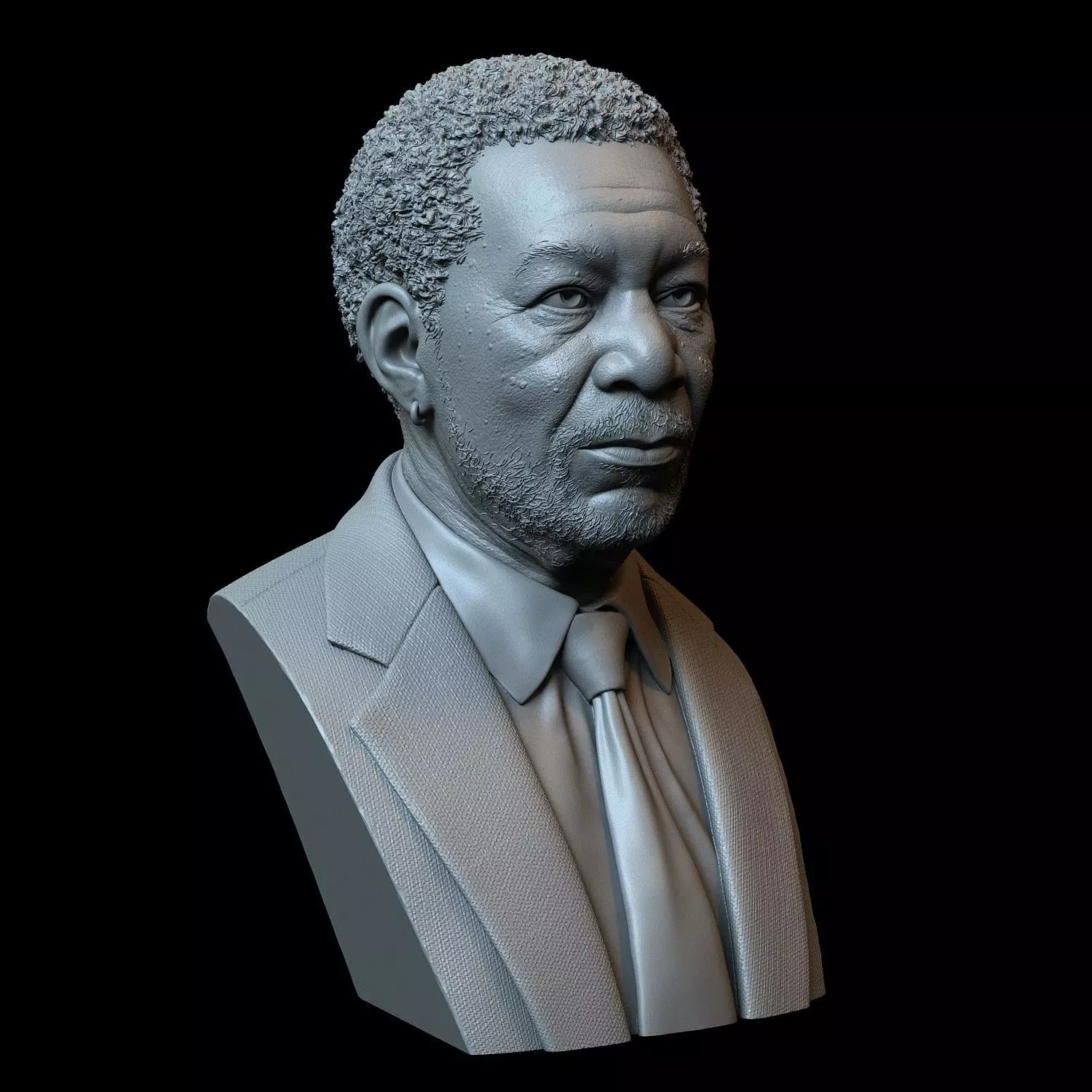 Morgan Freeman 3D print model_0
