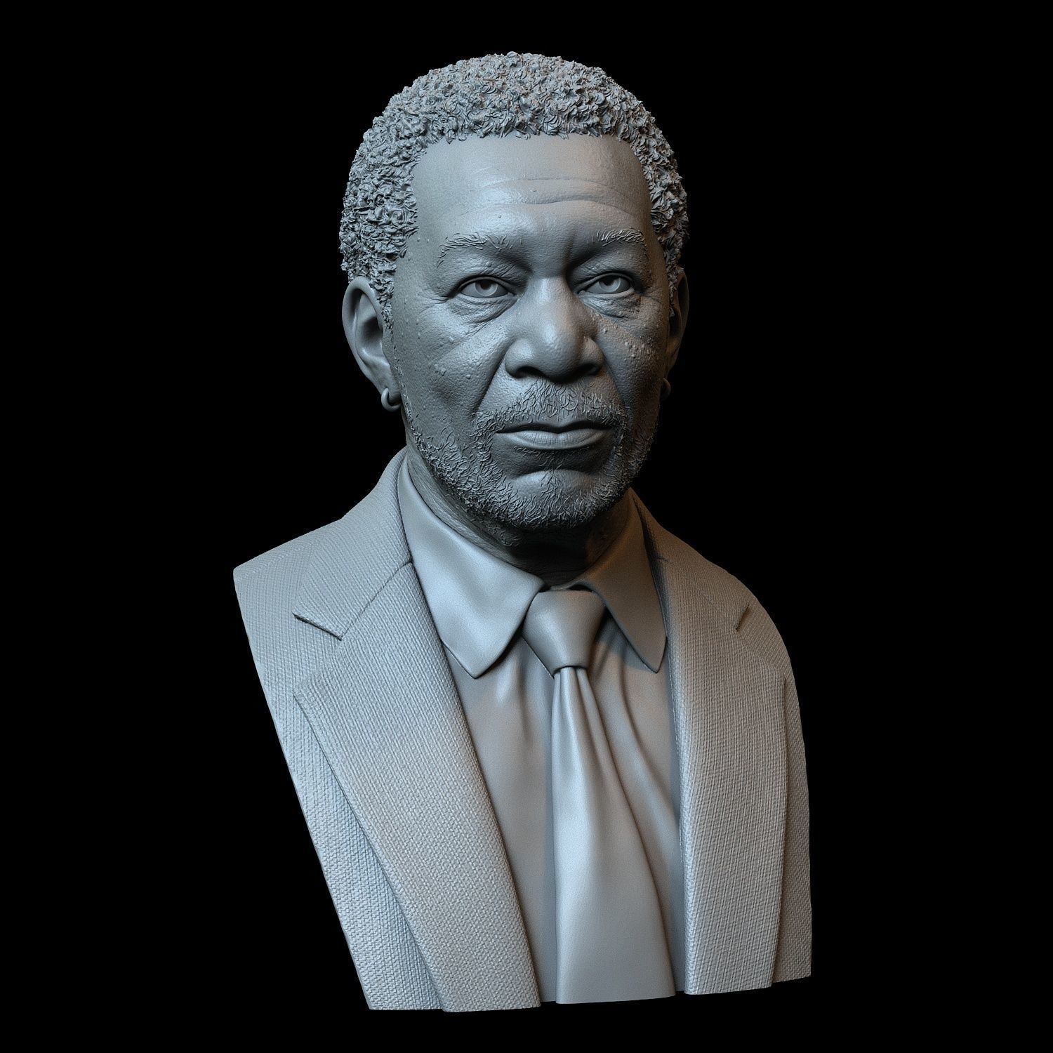 Morgan Freeman 3D print model_1