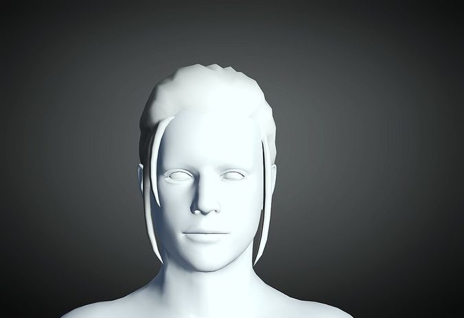 3D Hair style for Man 90 3D model 3D print model