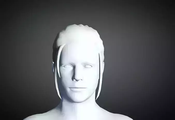 3D Hair style for Man 90 3D model