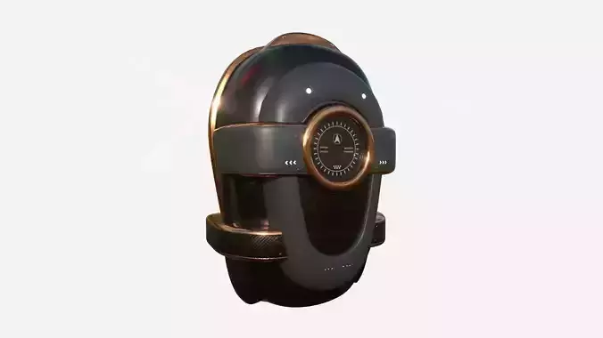 SciFi Backpack C01 Black Bronze - Fashion Character Design Low-poly 3D model
