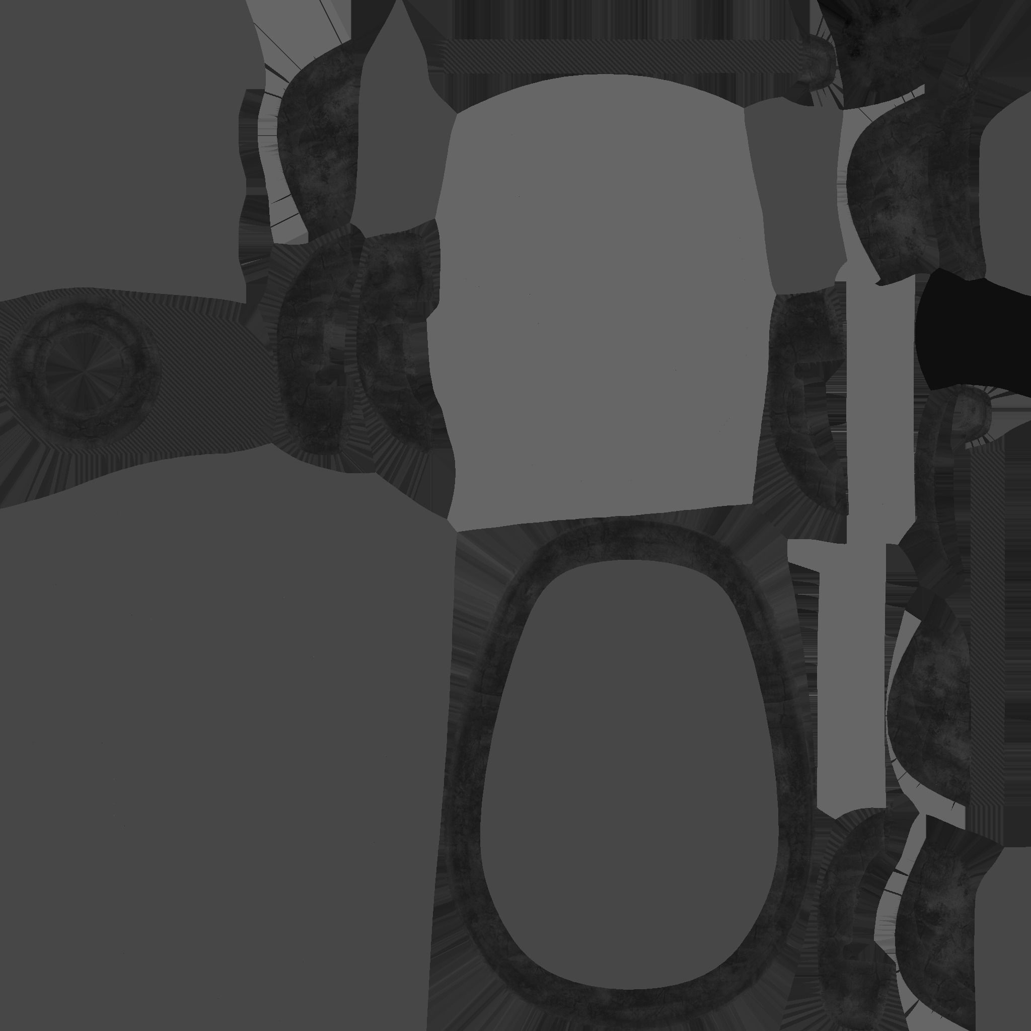 SciFi Backpack C01 Black Bronze - Fashion Character Design Low-poly 3D model_26