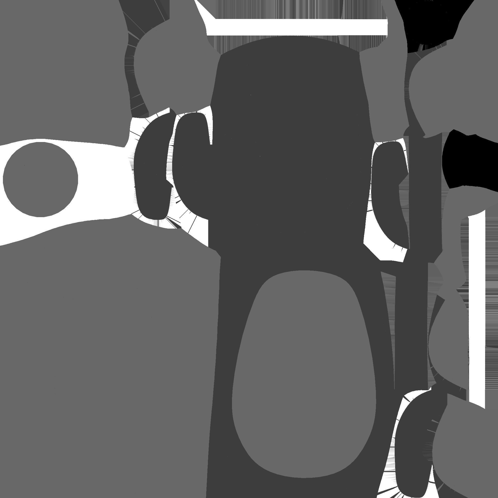 SciFi Backpack C02 Full Black - Fashion Character Design Low-poly 3D model_23