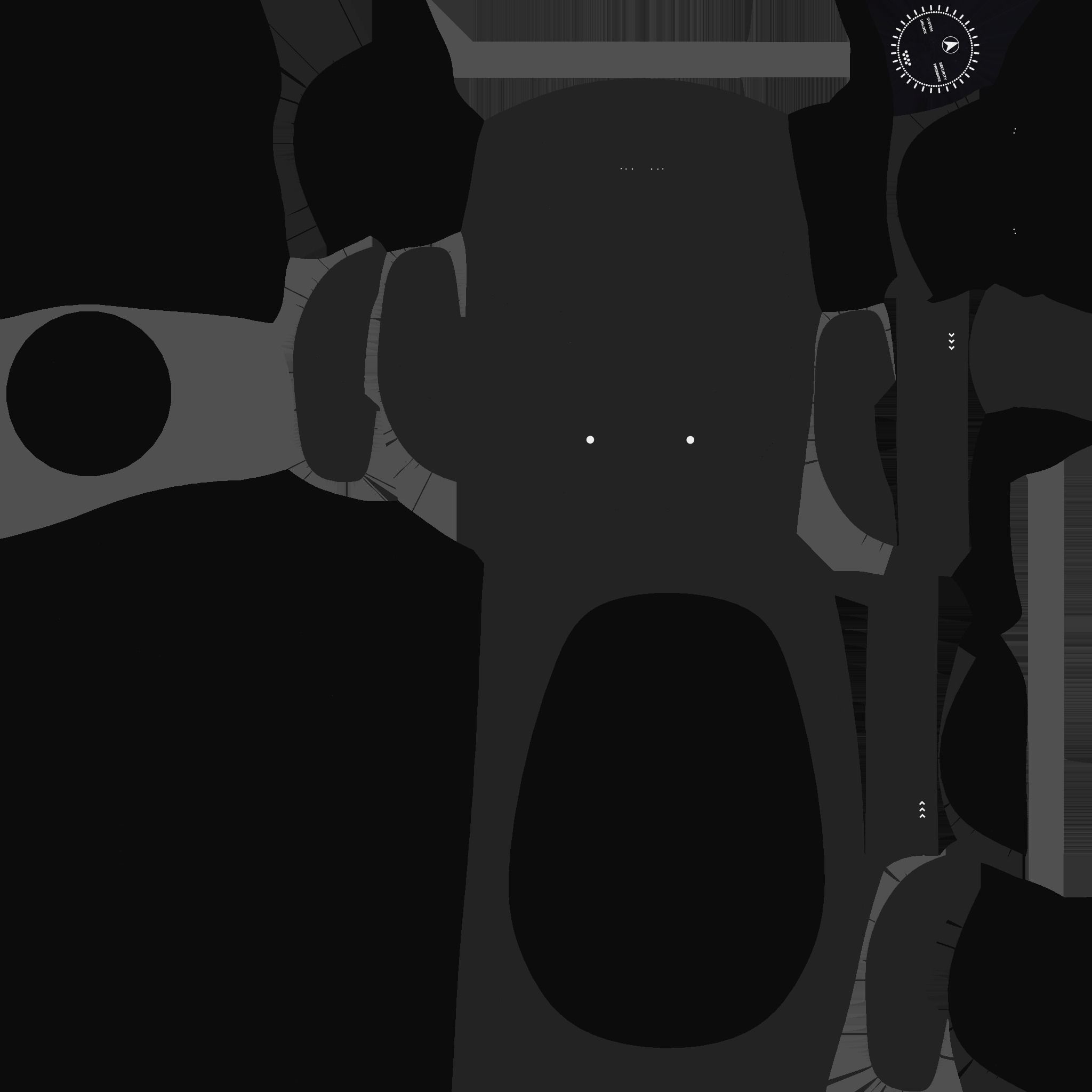 SciFi Backpack C02 Full Black - Fashion Character Design Low-poly 3D model_20