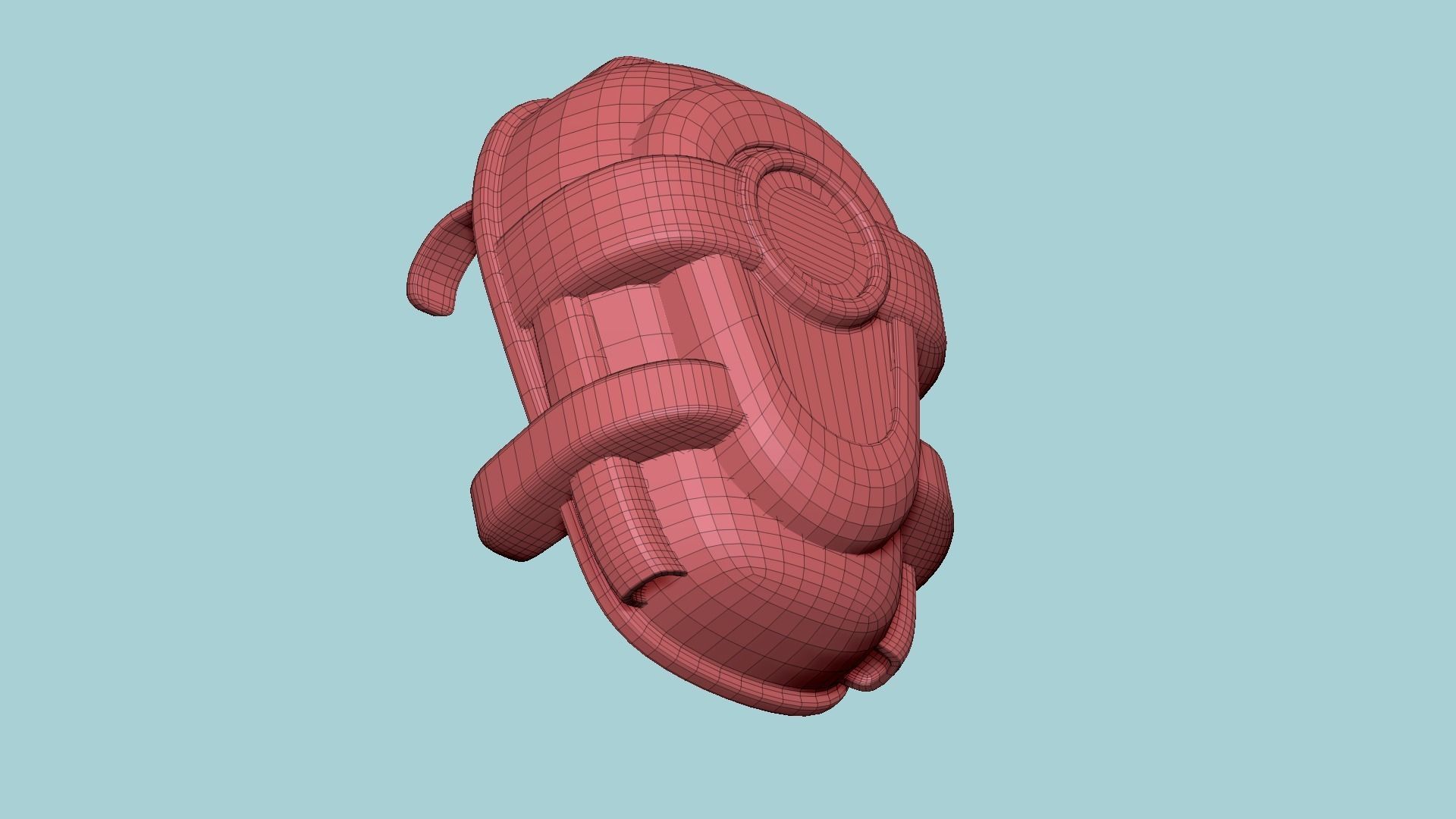 SciFi Backpack C02 Full Black - Fashion Character Design Low-poly 3D model_18