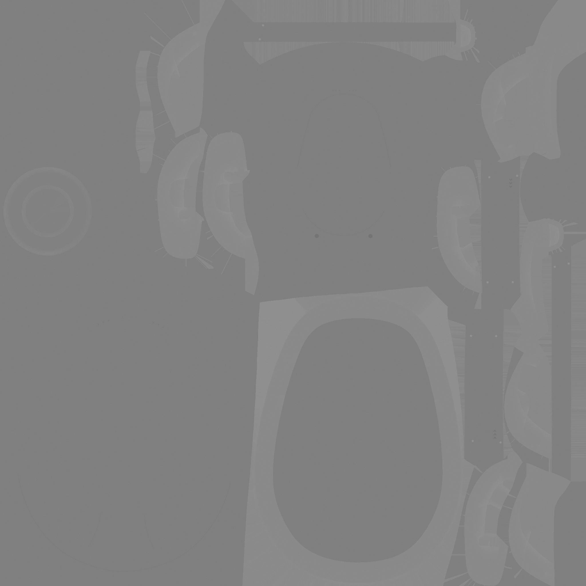 SciFi Backpack C03 White Gold - Fashion Character Design Low-poly 3D model_22