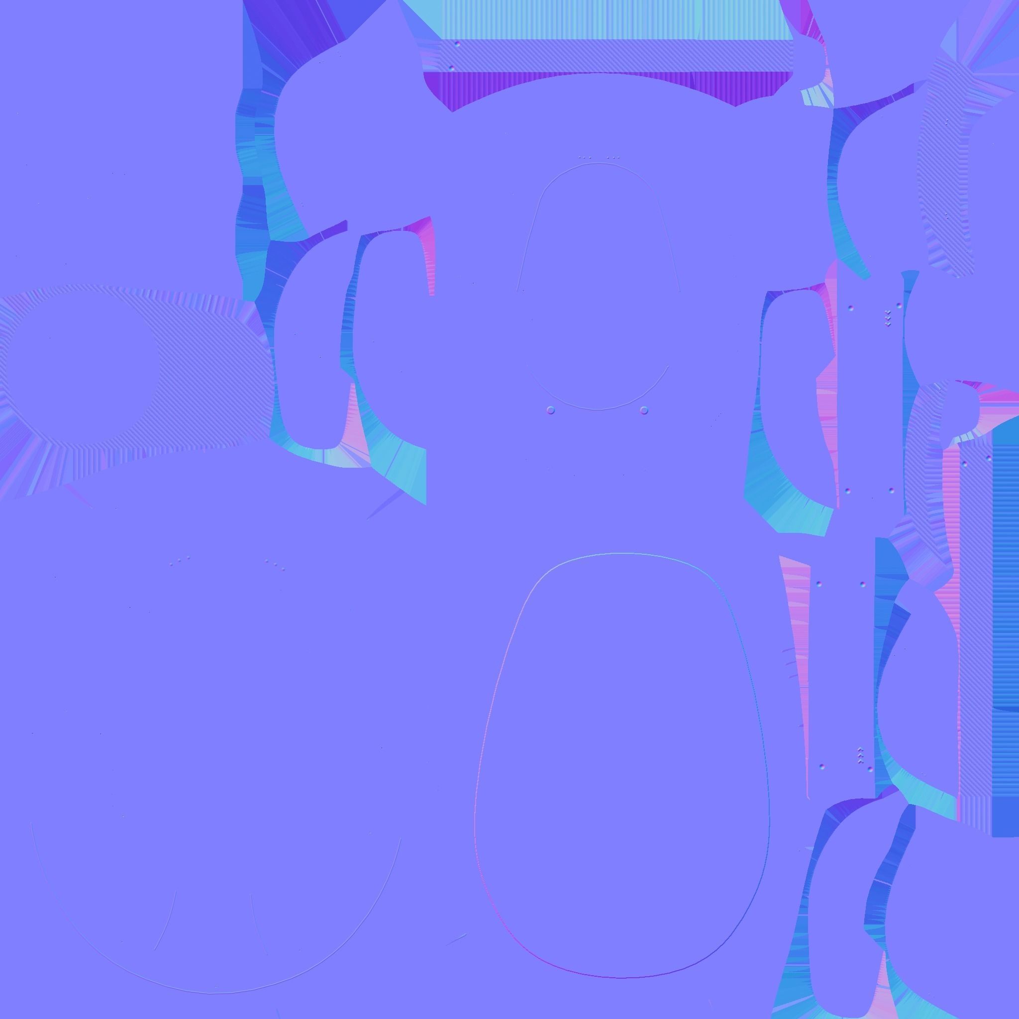 SciFi Backpack C04 Aluminum - Fashion Character Design Low-poly 3D model_24