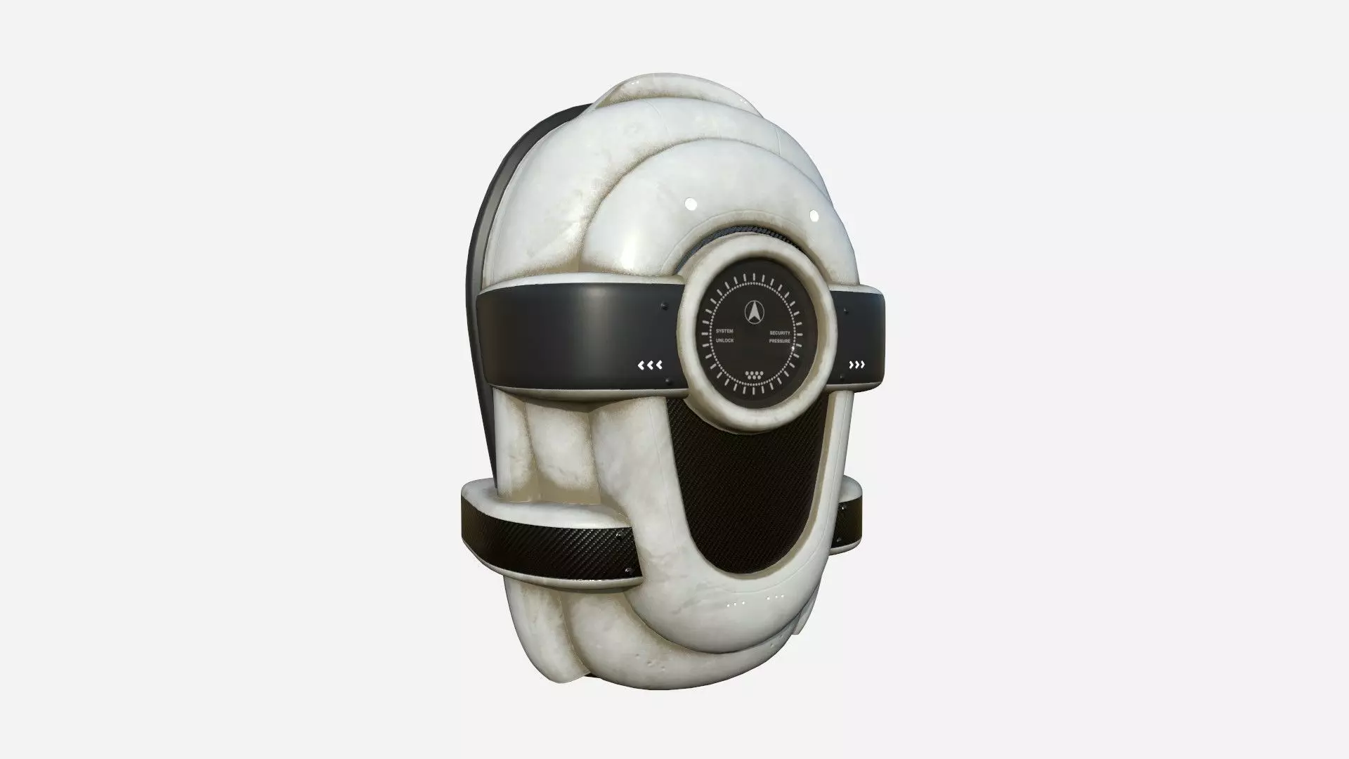 SciFi Backpack C06 White Dirt - Fashion Character Design Low-poly 3D model_0