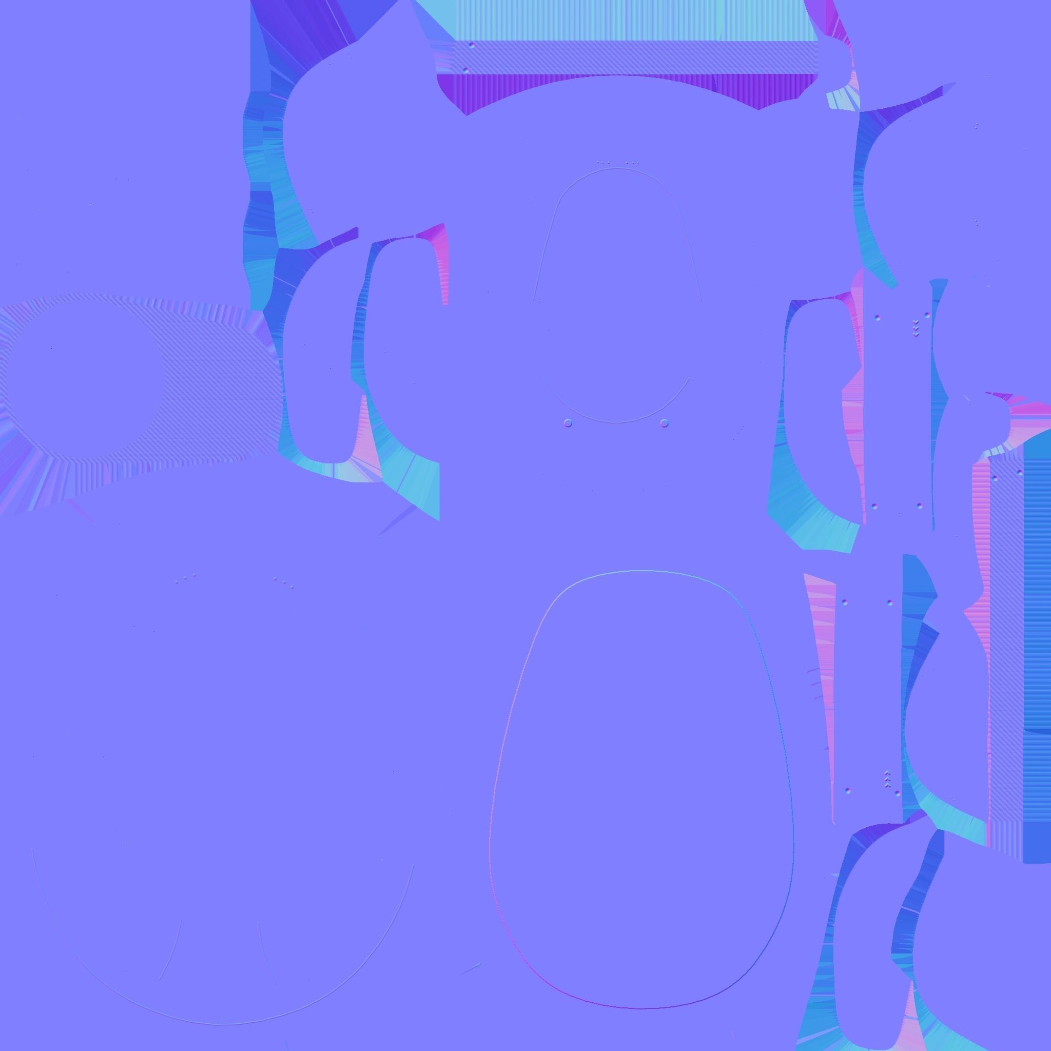 SciFi Backpack C06 White Dirt - Fashion Character Design Low-poly 3D model_24