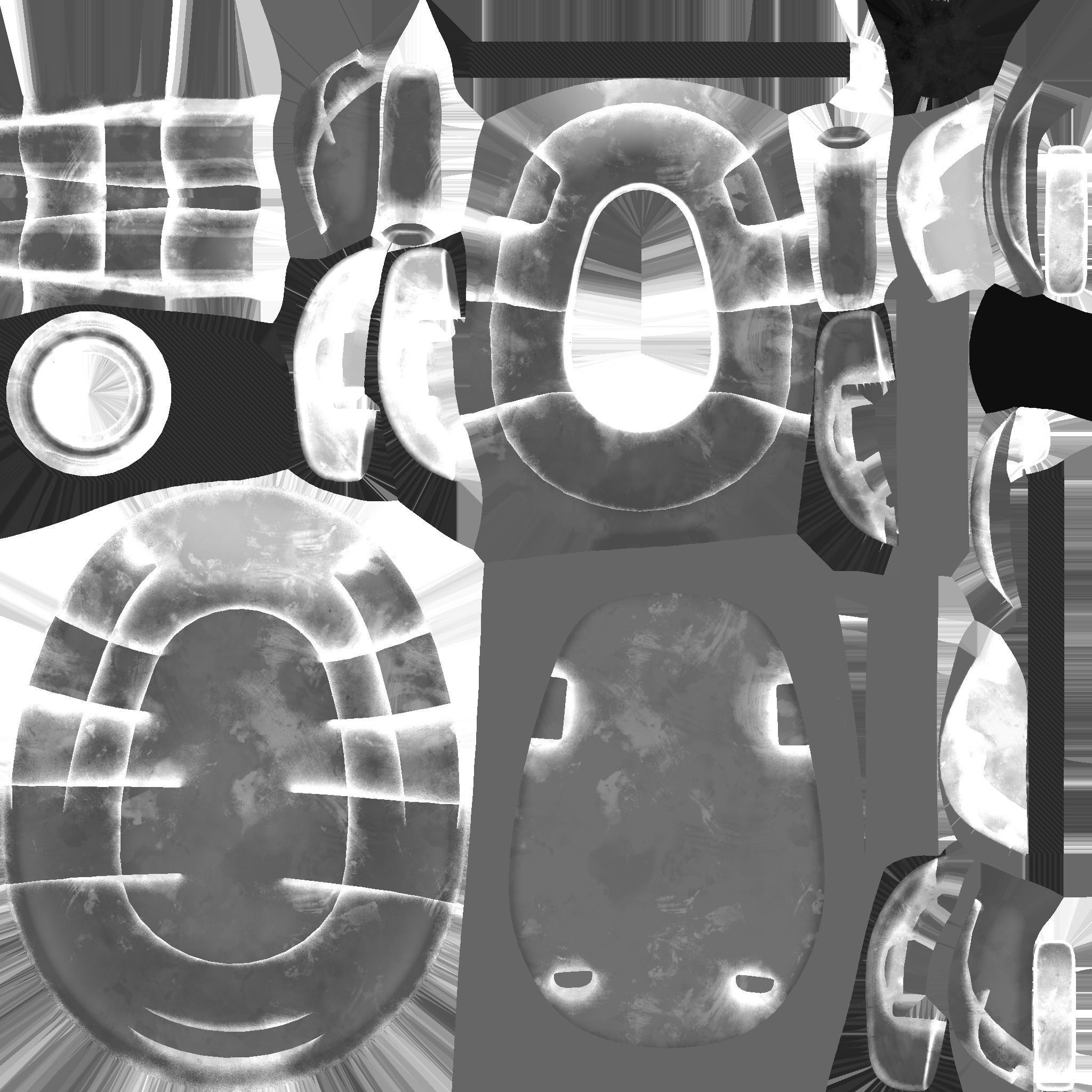 SciFi Backpack C06 White Dirt - Fashion Character Design Low-poly 3D model_26