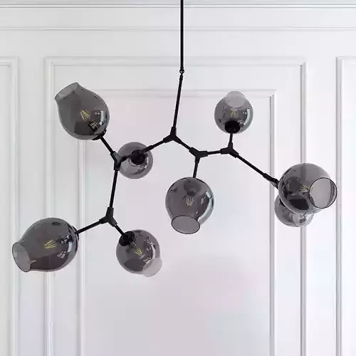 Chandelier branching bubble chandelier 8 black