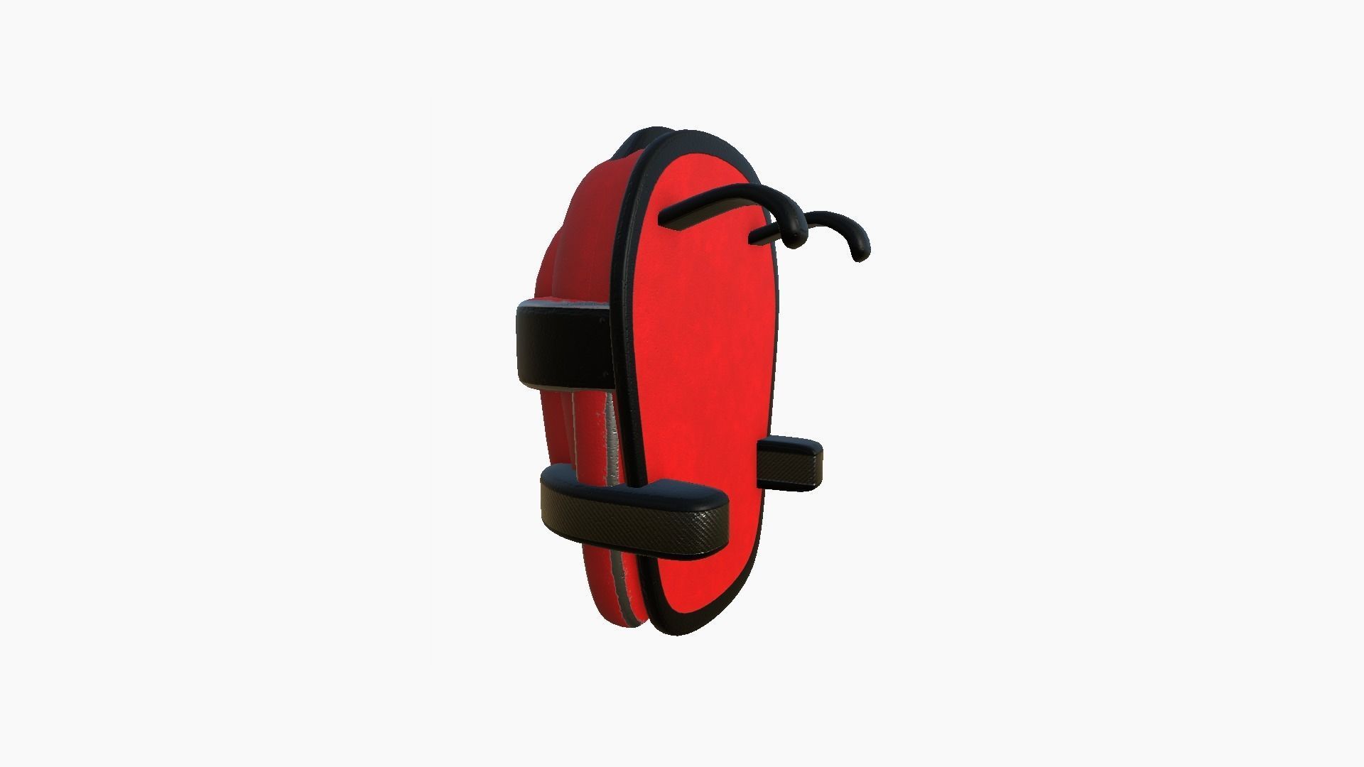 SciFi Backpack C07 Red - Fashion Character Design Low-poly 3D model_3