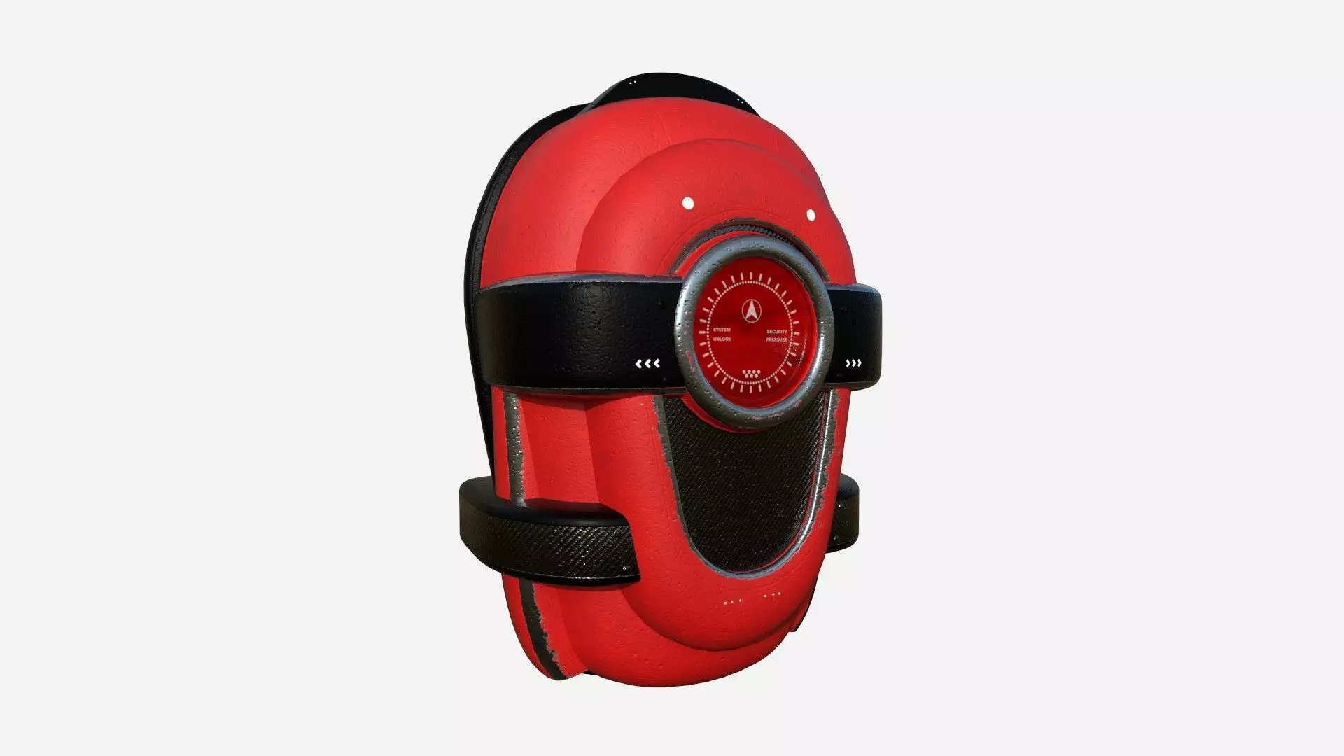 SciFi Backpack C07 Red - Fashion Character Design Low-poly 3D model_0