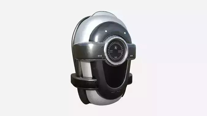 SciFi Backpack C08 Steel - Fashion Character Design Low-poly 3D model