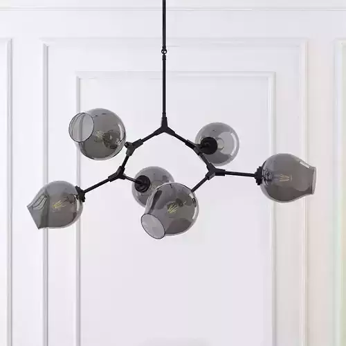 Chandelier branching bubble chandelier 6 black