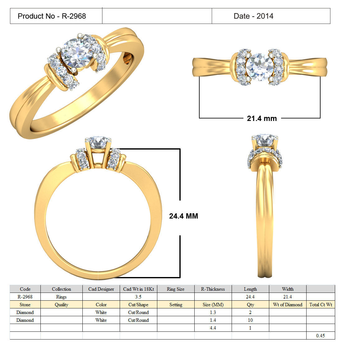 elegant luxury ring 3D print model_5